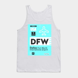 DFW Dallas Texas airport code Tank Top